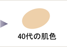 40代の肌色