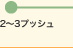 2～3プッシュ