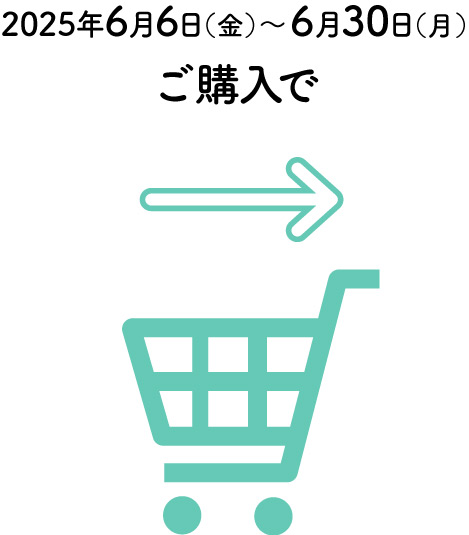 2025年6月6日（金）～6月30日（月）ご購入で